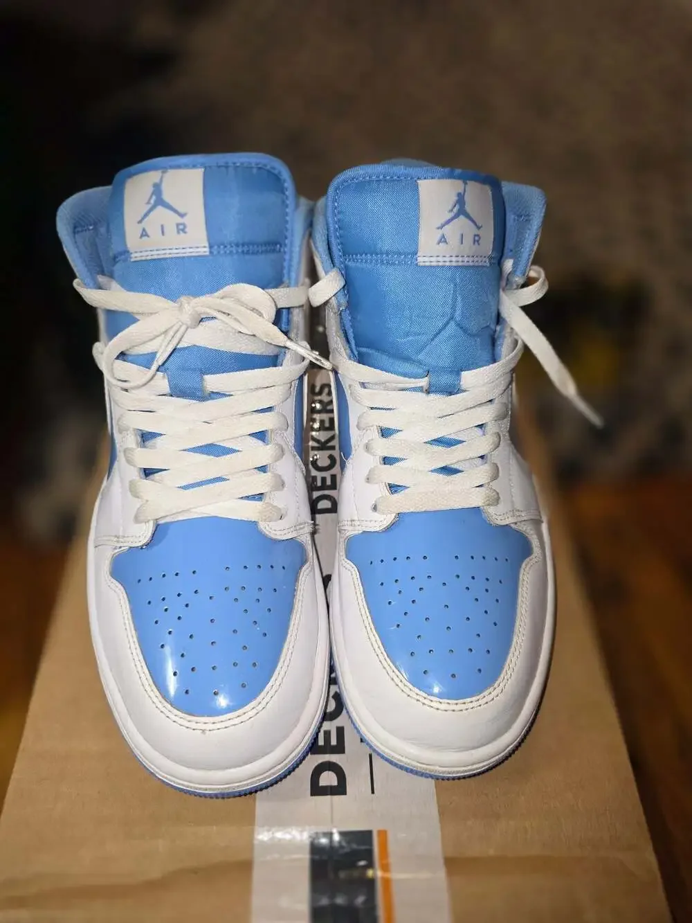 Nike Air Jordan 1 Mid Legend Blue White Men's Sneakers FZ2142-114 Size 9.5